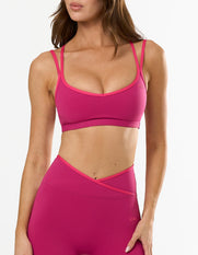 Double Strap Crop Airlyte - Orchid