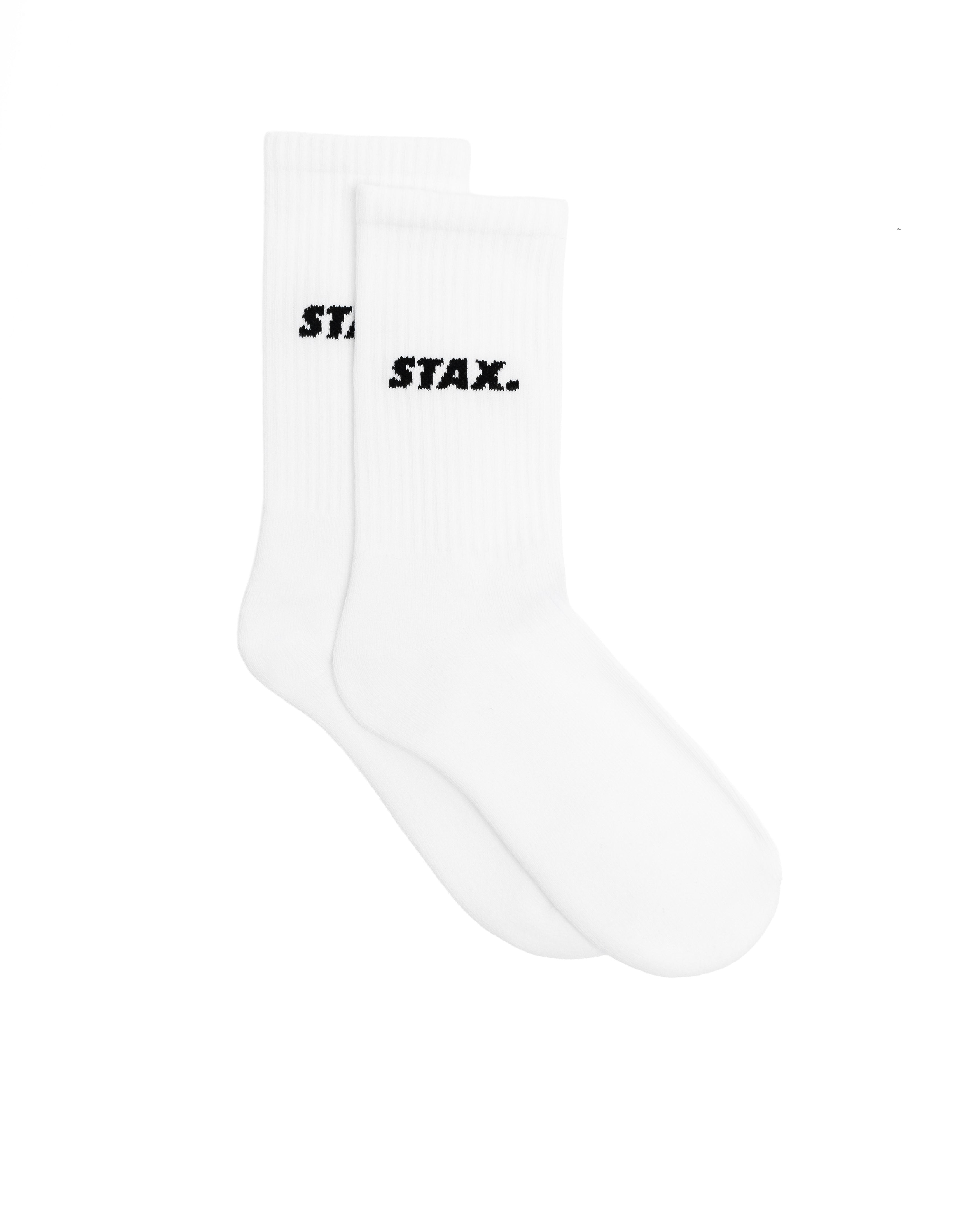 Unisex Crew Socks - White