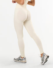 Premium Seamless Skulpt Tights - Cream