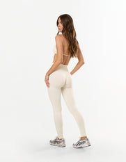 Premium Seamless Skulpt Tights - Cream