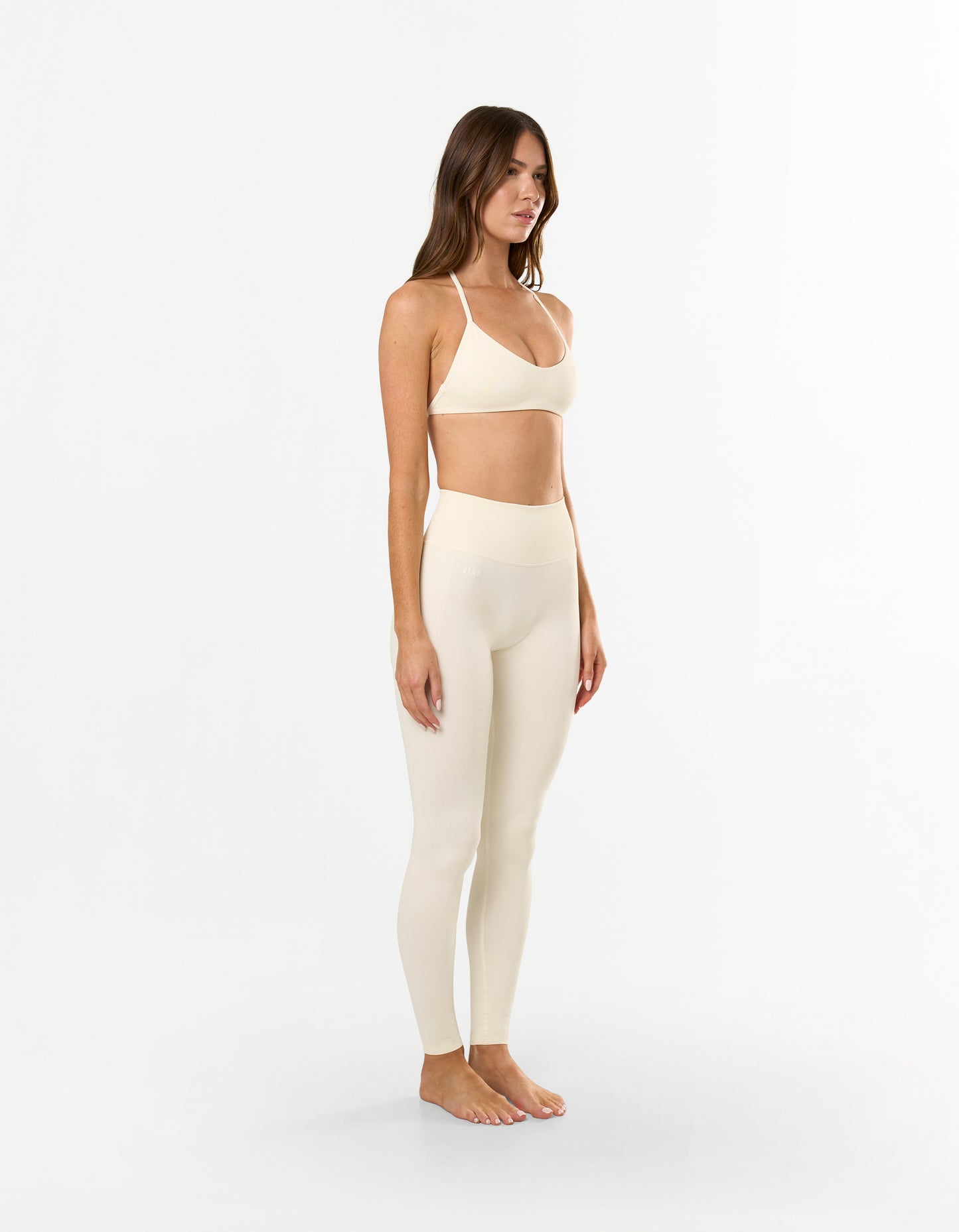 Premium Seamless Skulpt Tights - Cream