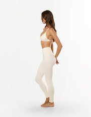 Premium Seamless Skulpt Tights - Cream
