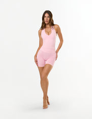 Premium Seamless Skulpt Midi Bike Shorts - Pink