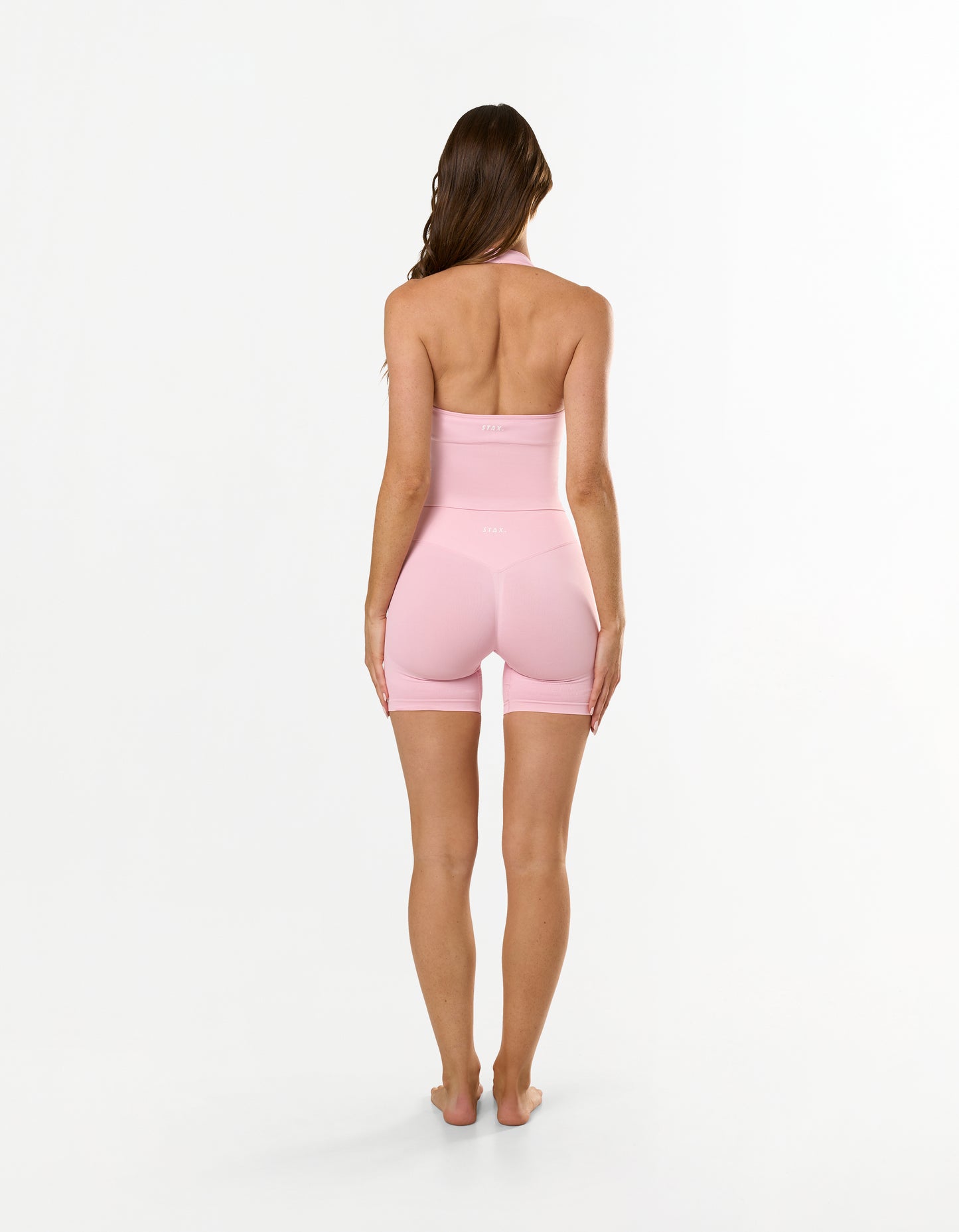 Premium Seamless Skulpt Midi Bike Shorts - Pink