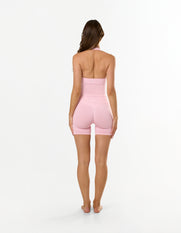 Premium Seamless Skulpt Midi Bike Shorts - Pink