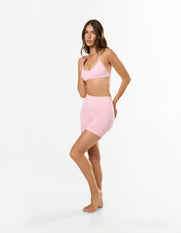 Premium Seamless Skulpt Midi Bike Shorts - Pink