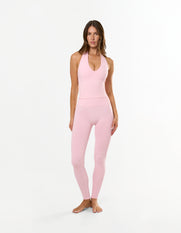 Premium Seamless Skulpt Halter Tank - Pink