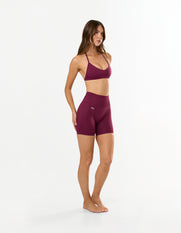 Premium Seamless Skulpt Bralette - Burgundy