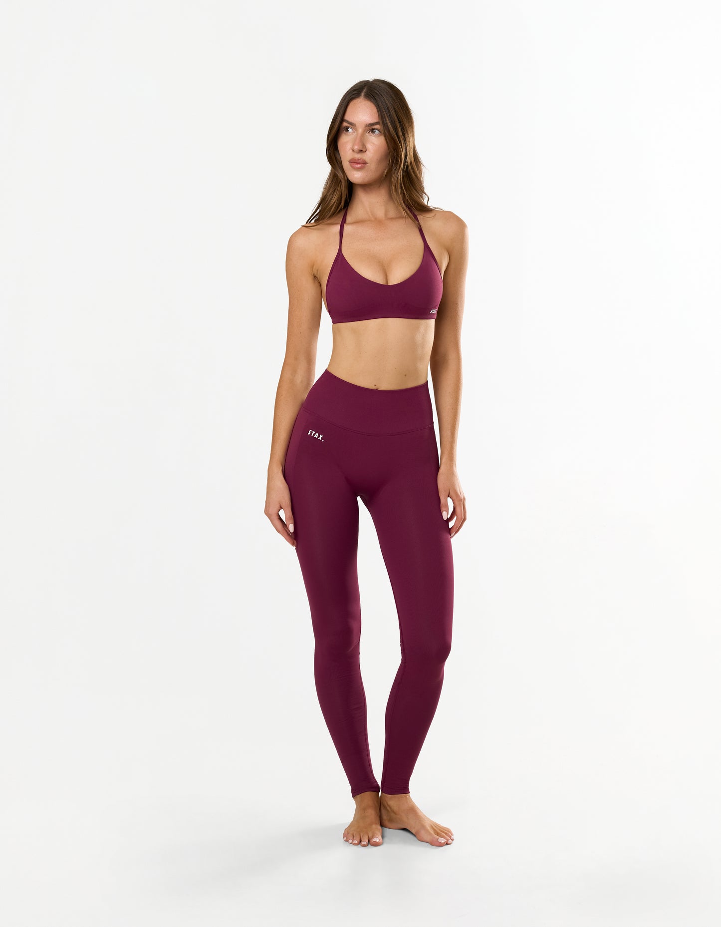 Premium Seamless Skulpt Bralette - Burgundy