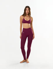 Premium Seamless Skulpt Bralette - Burgundy