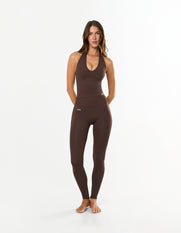 Premium Seamless Skulpt Tights - Brown