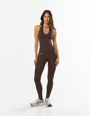 Premium Seamless Skulpt Tights - Brown
