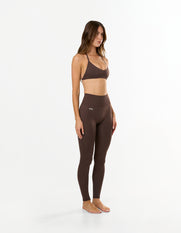 Premium Seamless Skulpt Tights - Brown