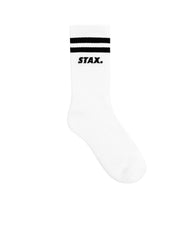 Unisex Crew Socks - White Striped