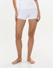 Cotton Comfort Fold Over Short - White