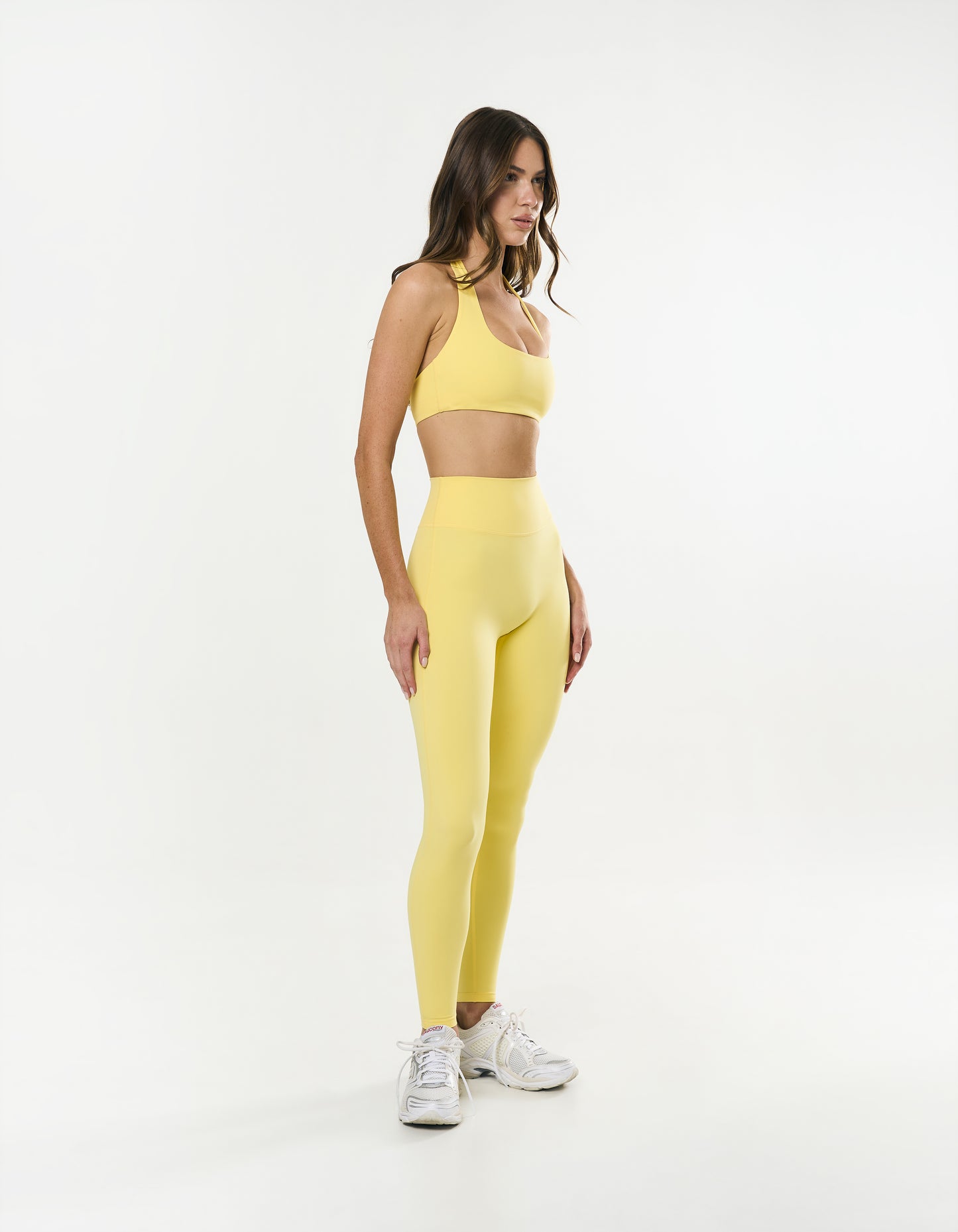 Square Neck Halter Crop Airlyte - Limoncello