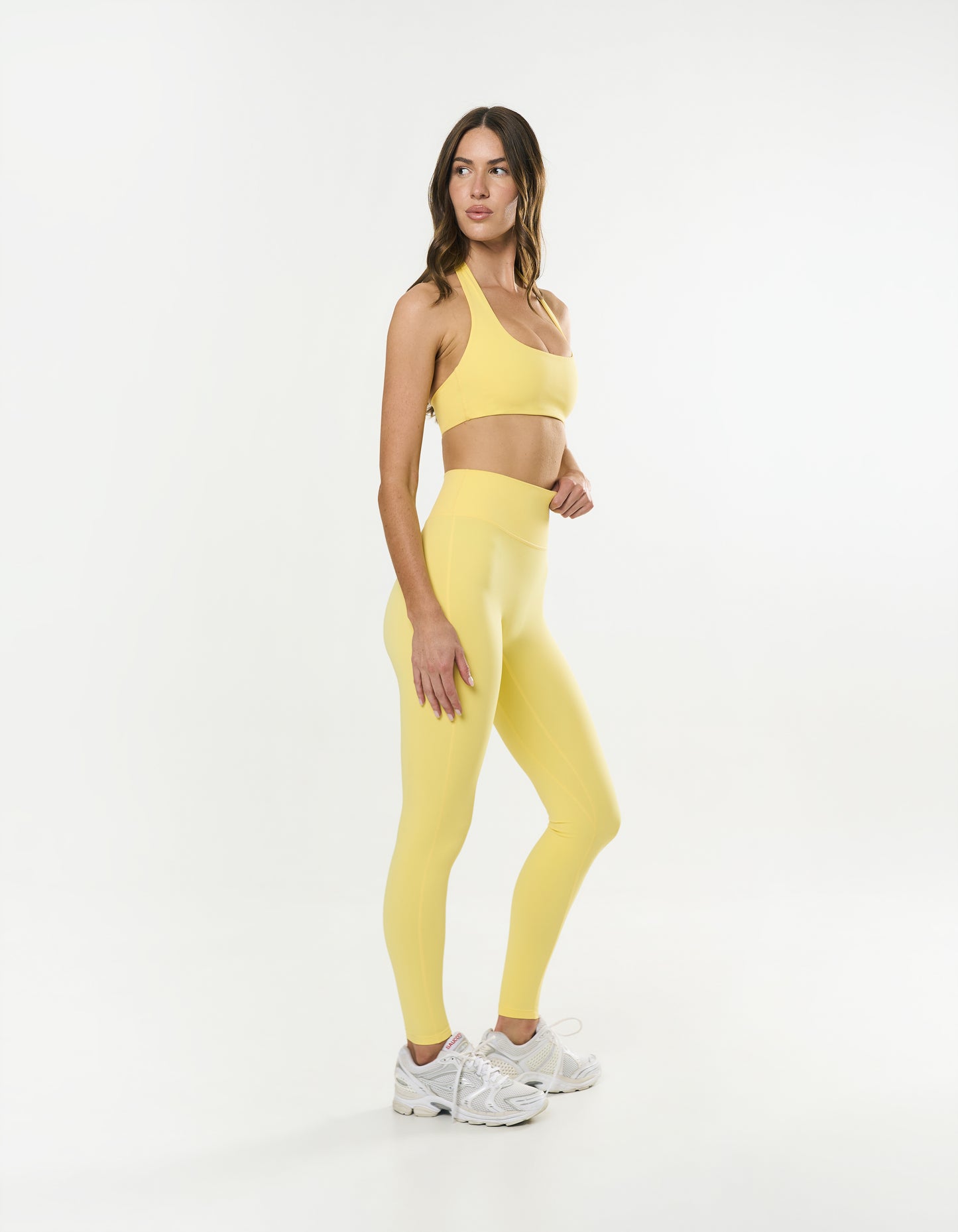 Square Neck Halter Crop Airlyte - Limoncello
