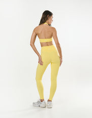 Square Neck Halter Crop Airlyte - Limoncello