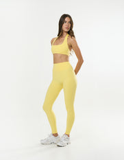 Square Neck Halter Crop Airlyte - Limoncello