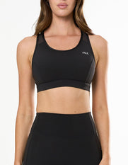 Mesh Racerback Sports Bra Astryx - Carbon