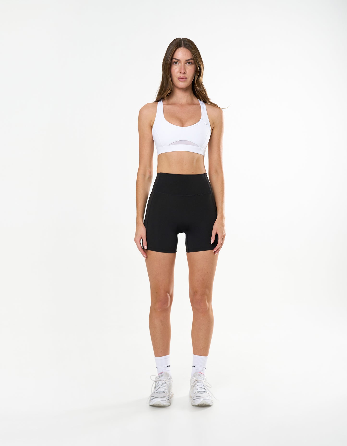 Mesh Sports Crop Astryx - White