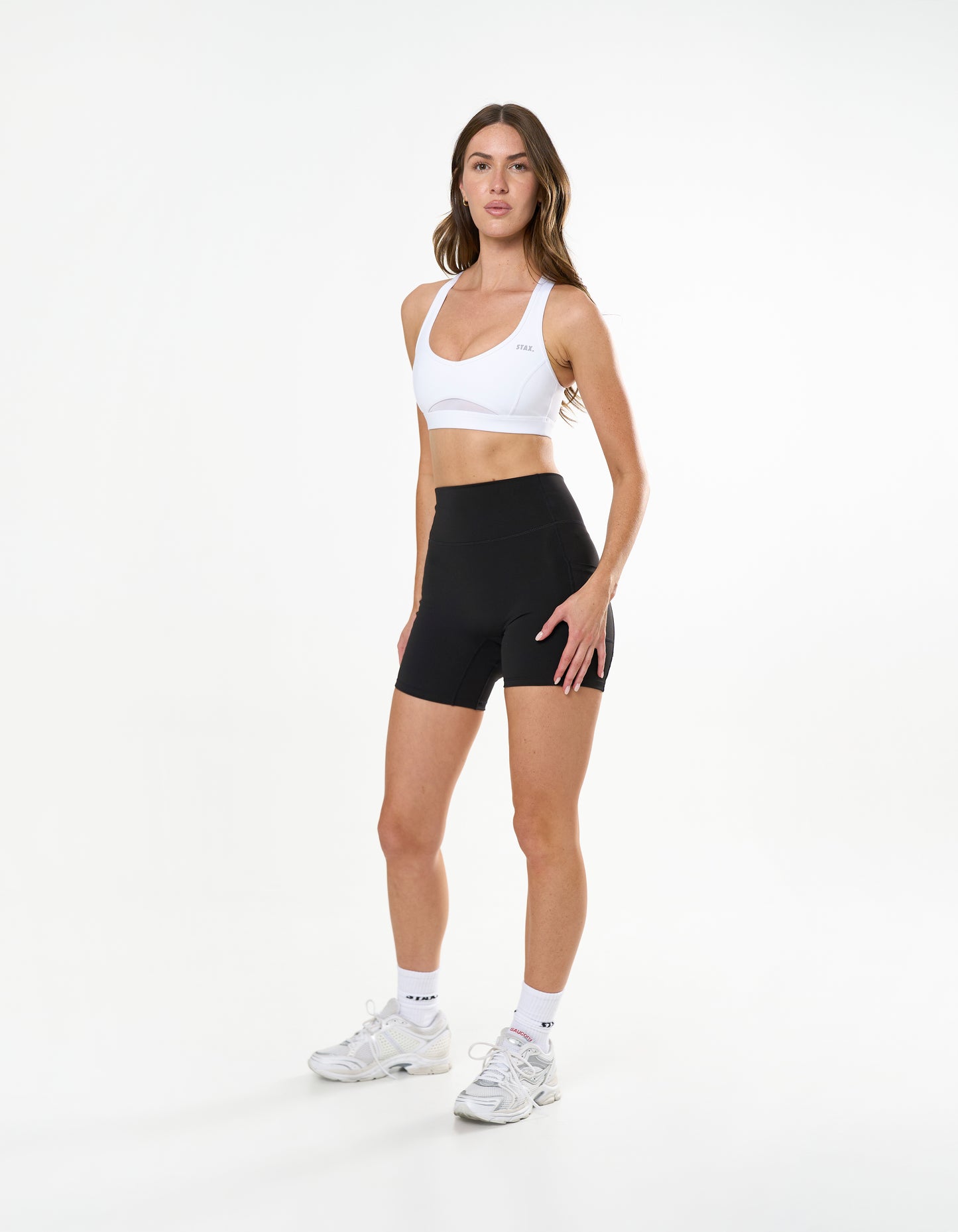 Mesh Sports Crop Astryx - White