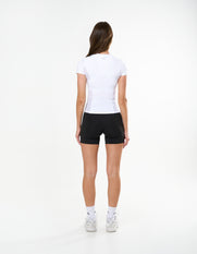 Fitted Mesh Tee Astryx - White