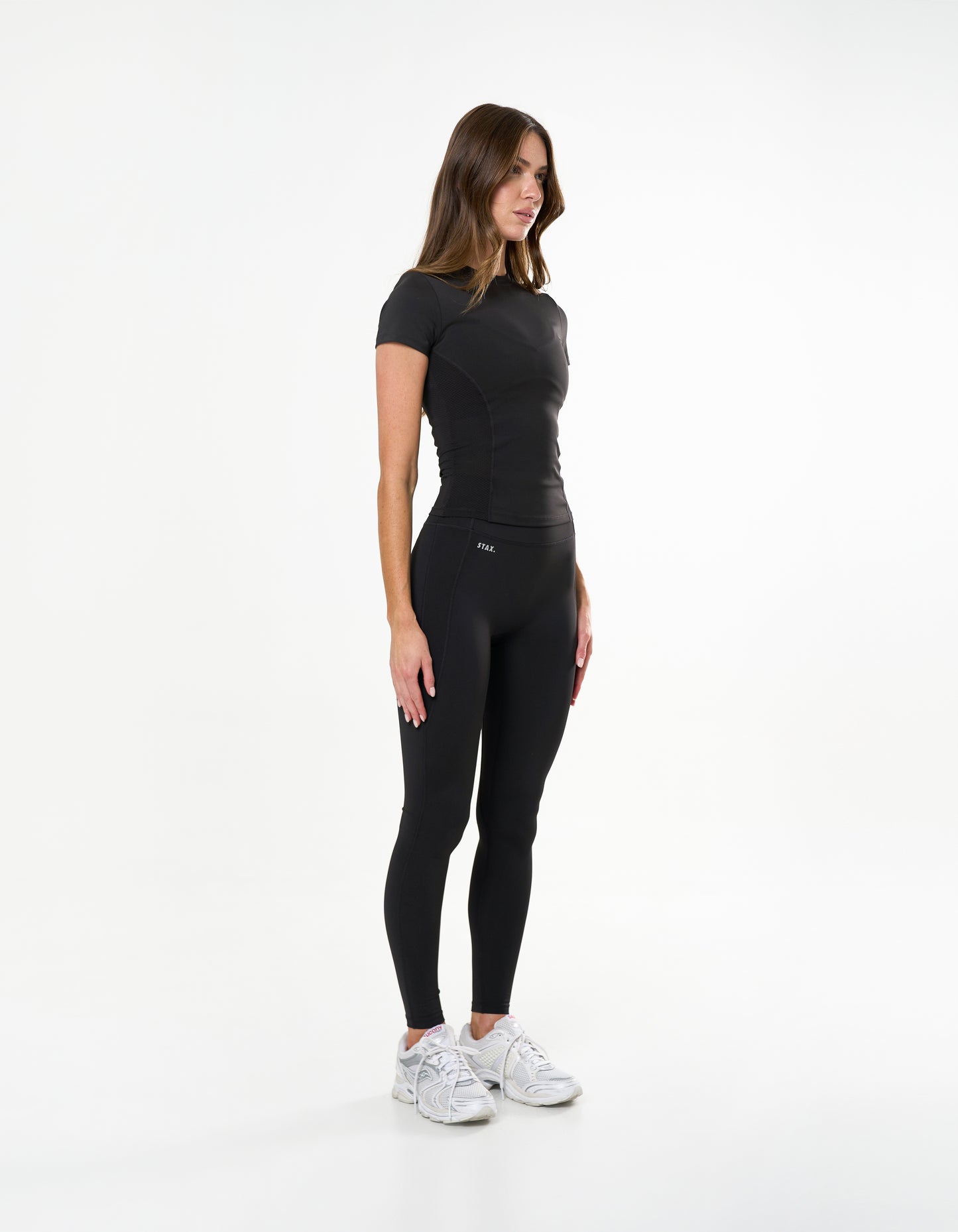 Fitted Mesh Tee Astryx - Carbon
