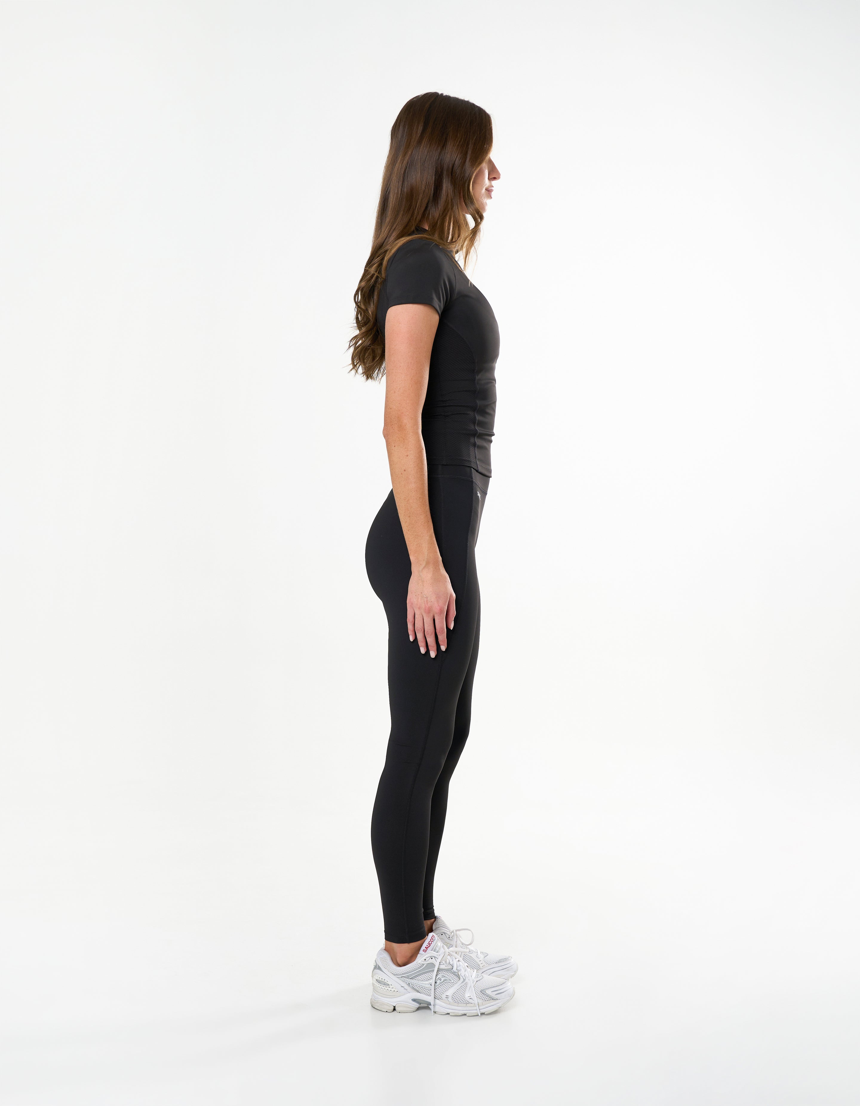 Fitted Mesh Tee Astryx - Carbon