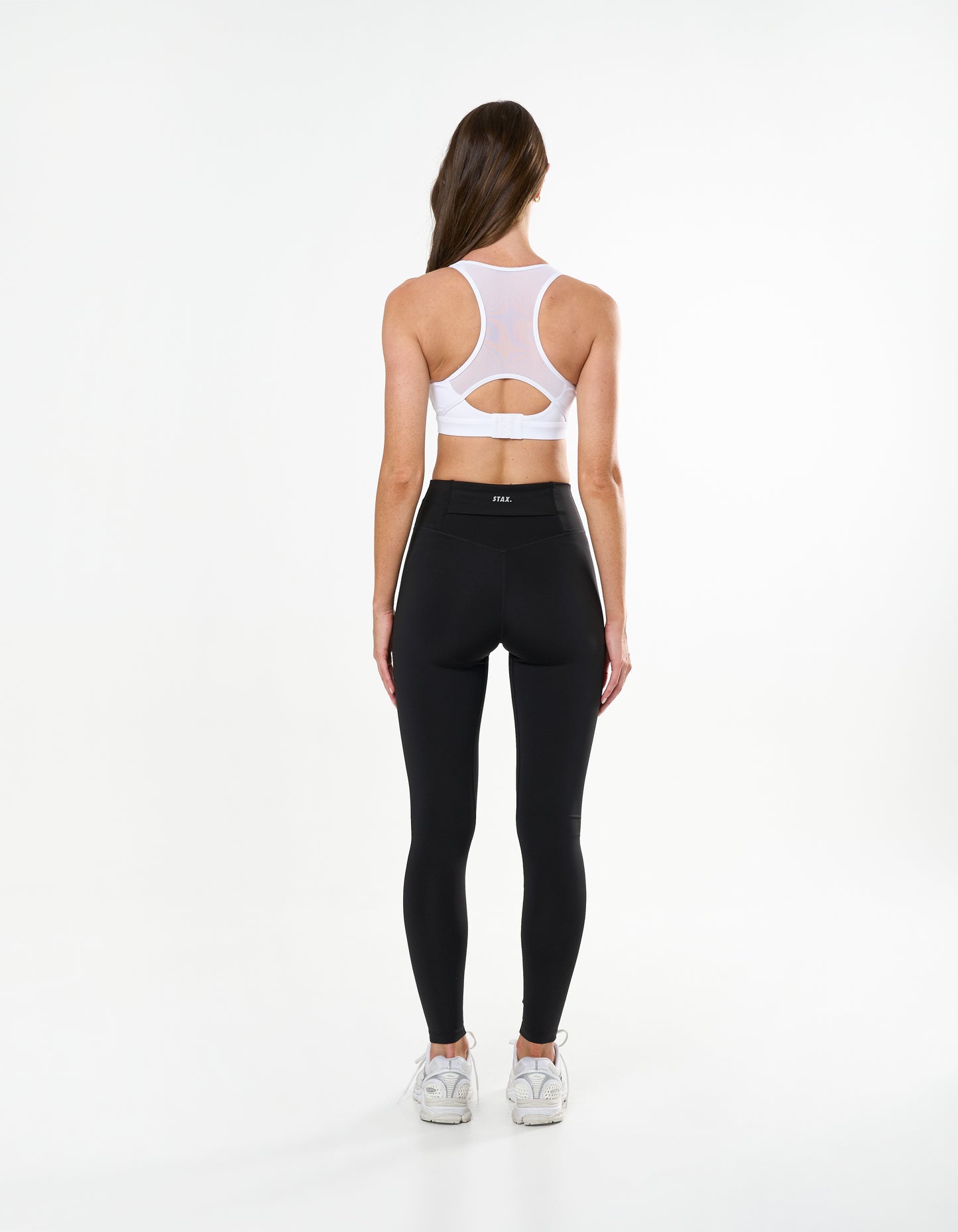 Mesh Racerback Sports Bra Astryx - White