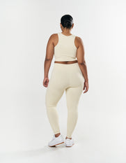 Seamless Cropped Singlet - Butter