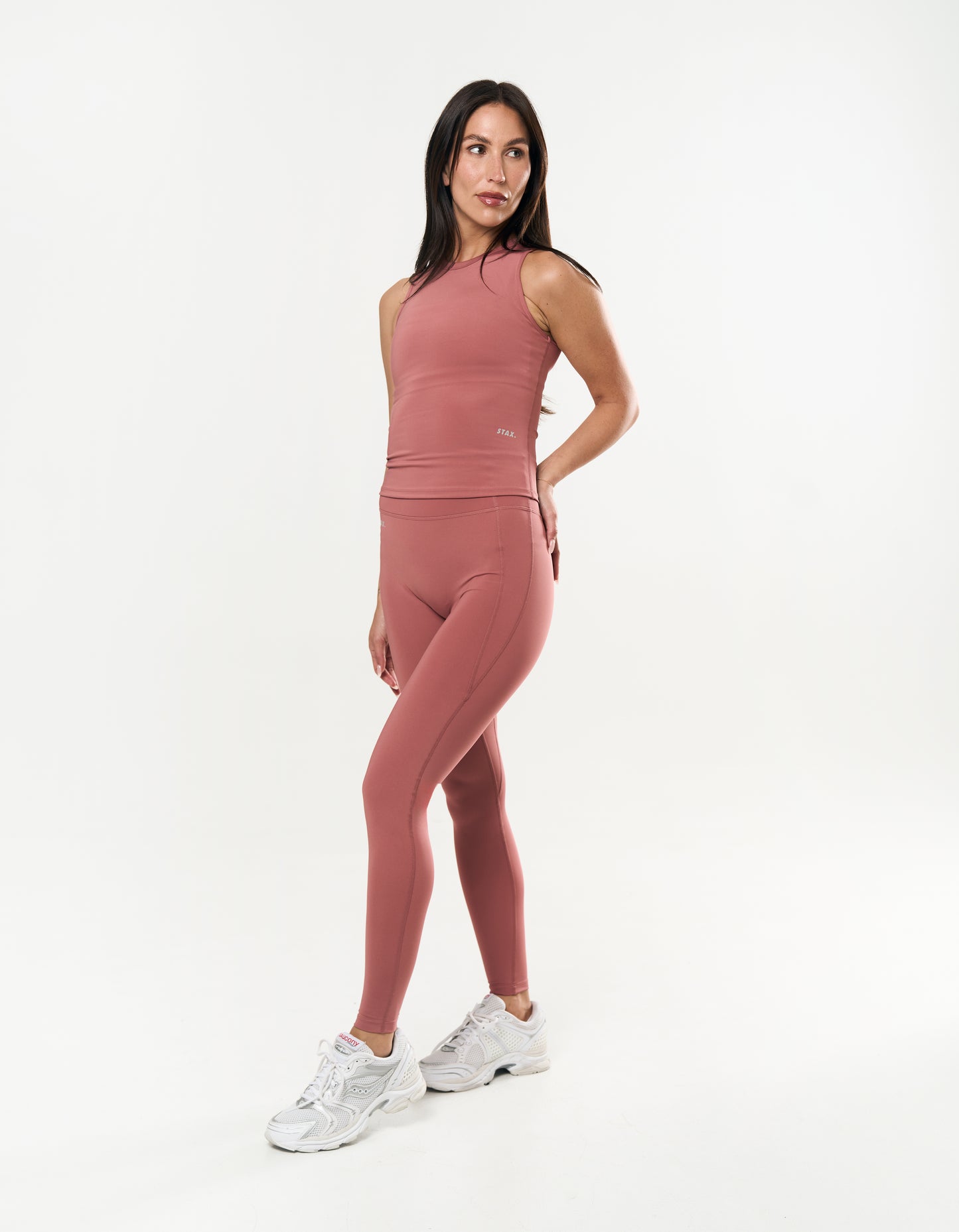 Pocket Full Length Tights Astryx - Rust