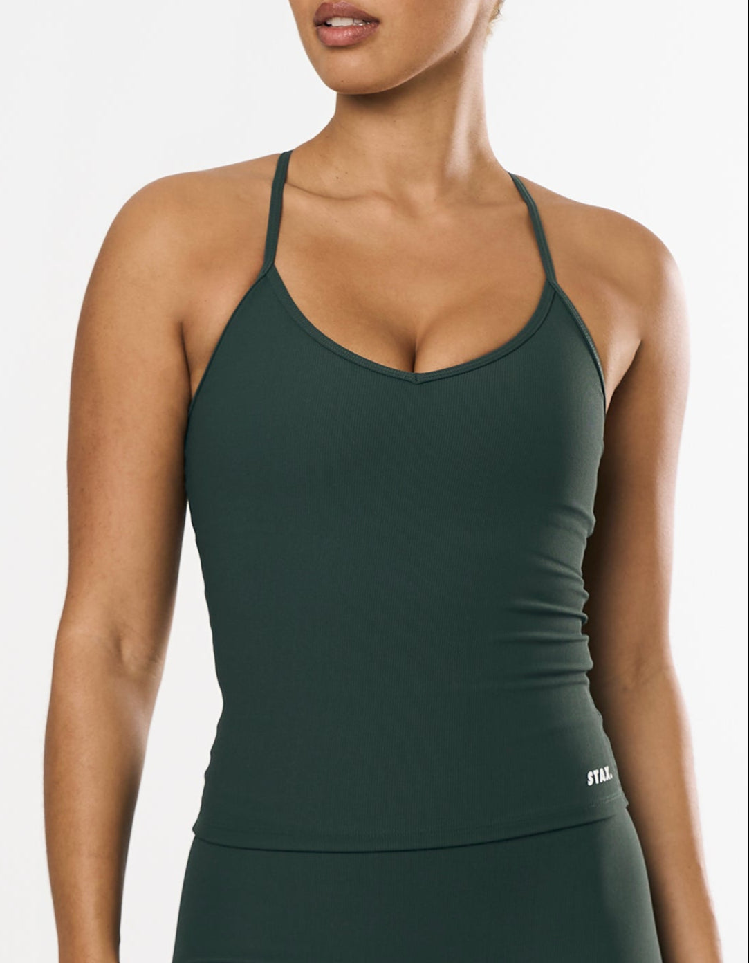 Active Rib Strappy Singlet - Alpine