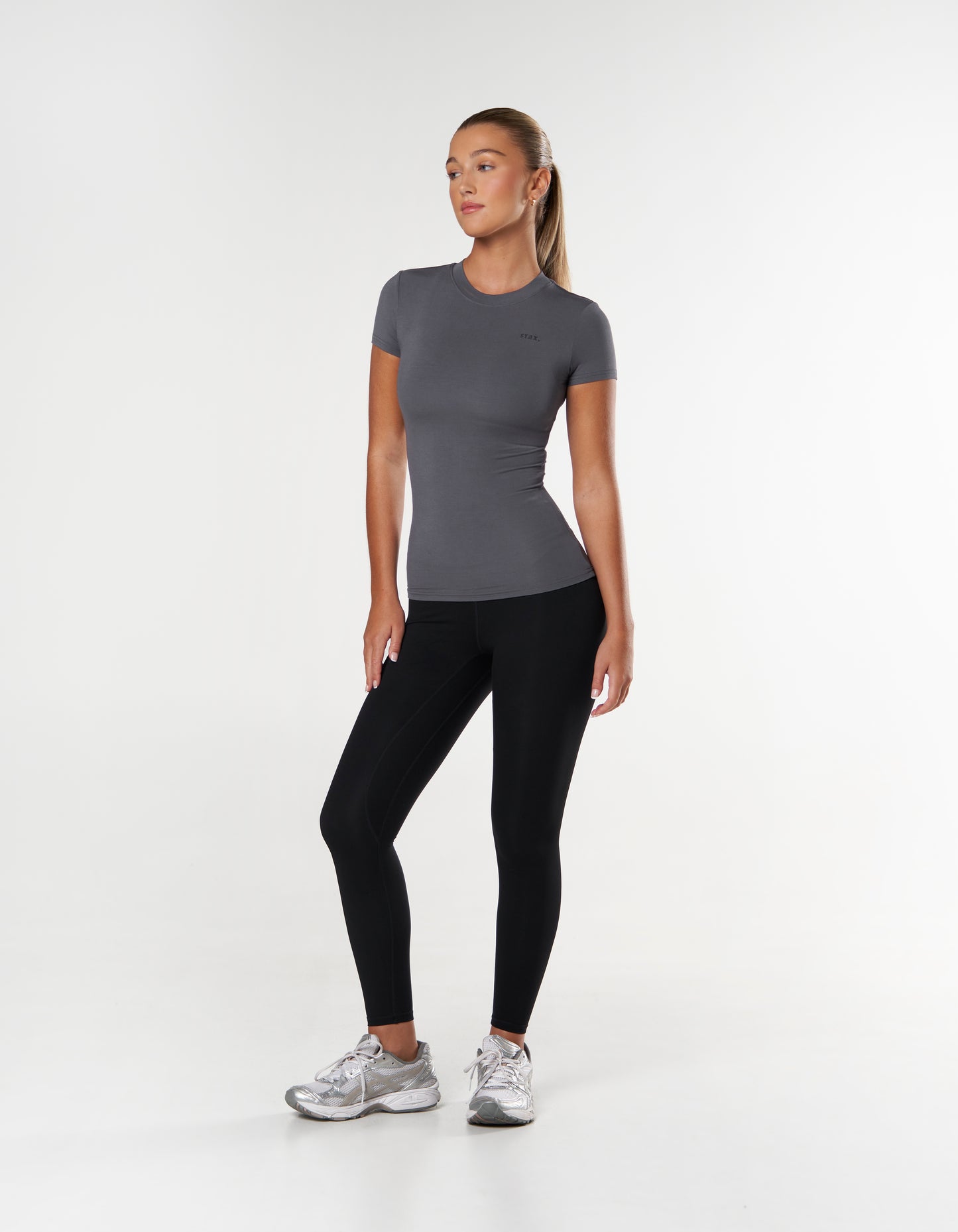 AW Womens Tee - Charcoal Grey