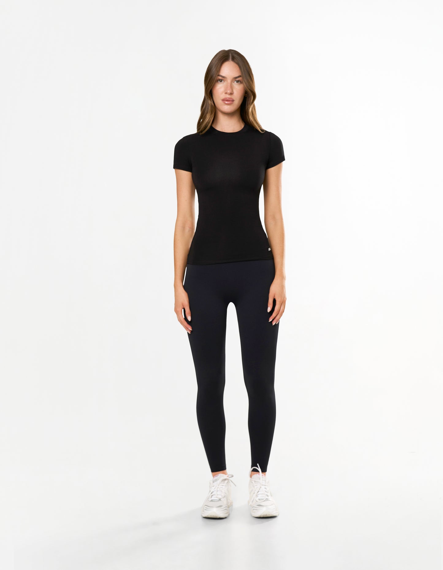 AW Womens Tee - Black/ White