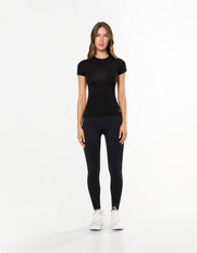 AW Womens Tee - Black/ White