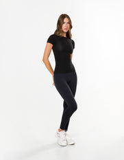 AW Womens Tee - Black/ White