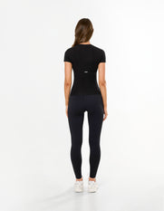 AW Womens Tee - Black/ White