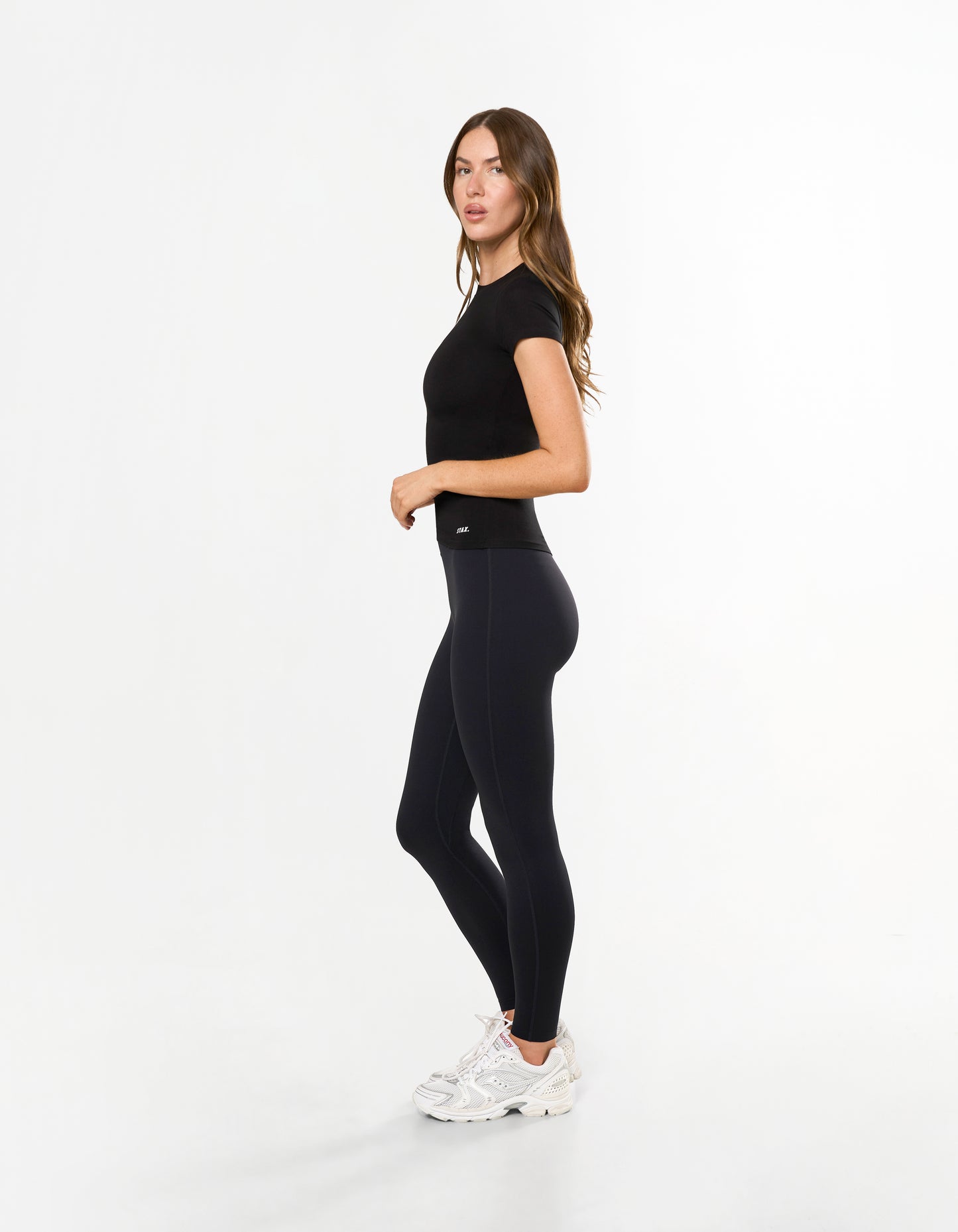 AW Womens Tee - Black/ White