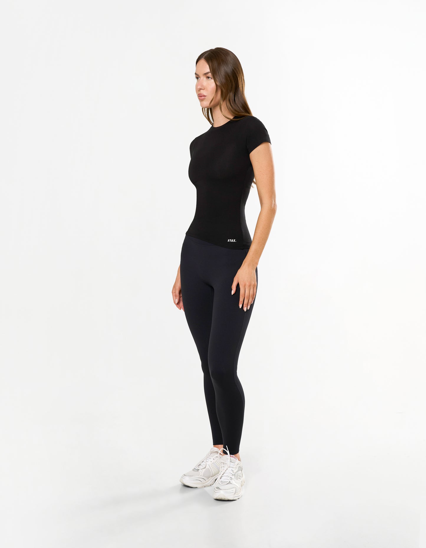 AW Womens Tee - Black/ White