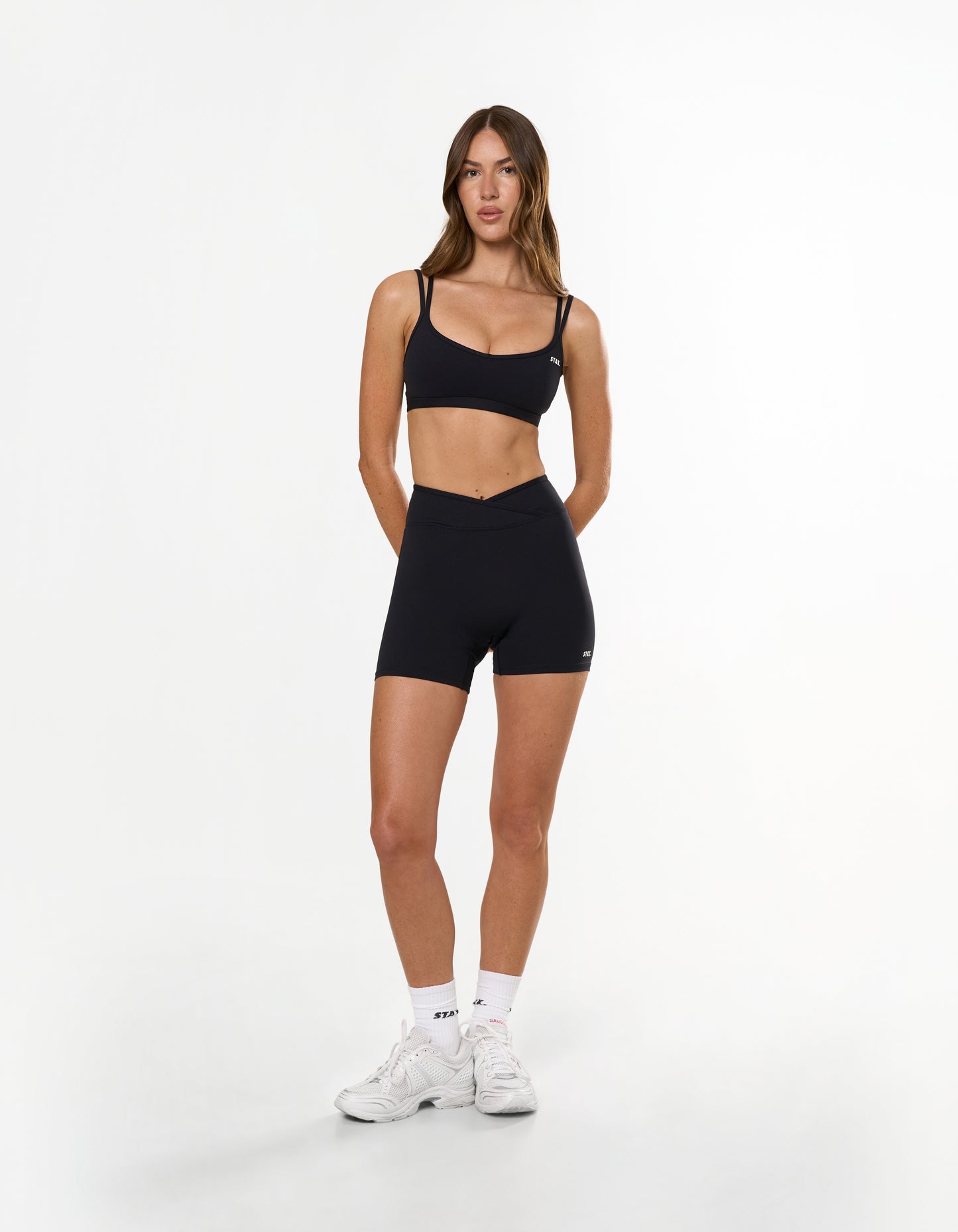 Double Strap Crop Airlyte - Black