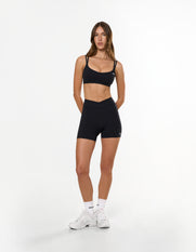 Double Strap Crop Airlyte - Black