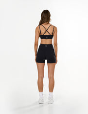 Double Strap Crop Airlyte - Black