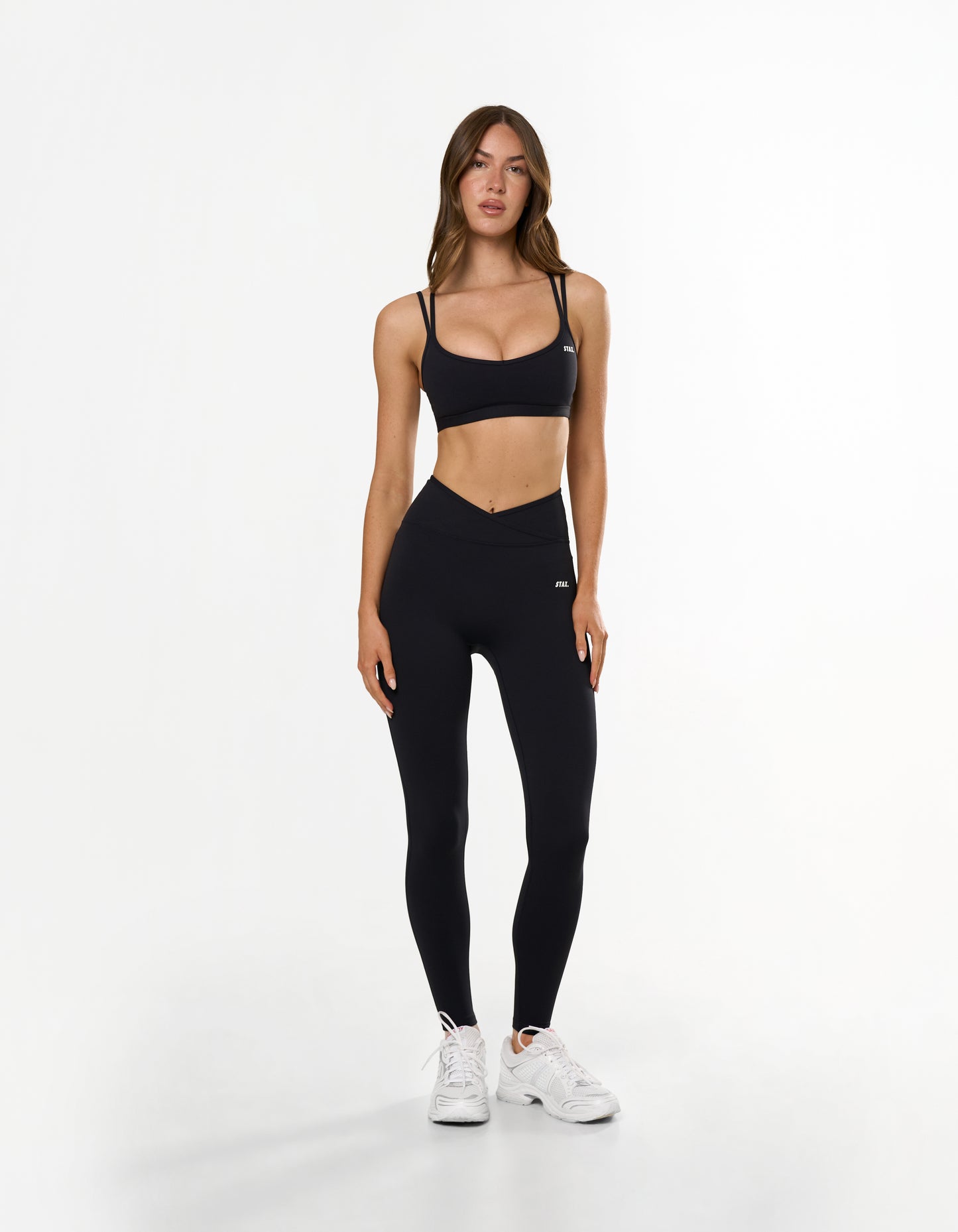 Double Strap Crop Airlyte - Black