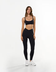 Double Strap Crop Airlyte - Black