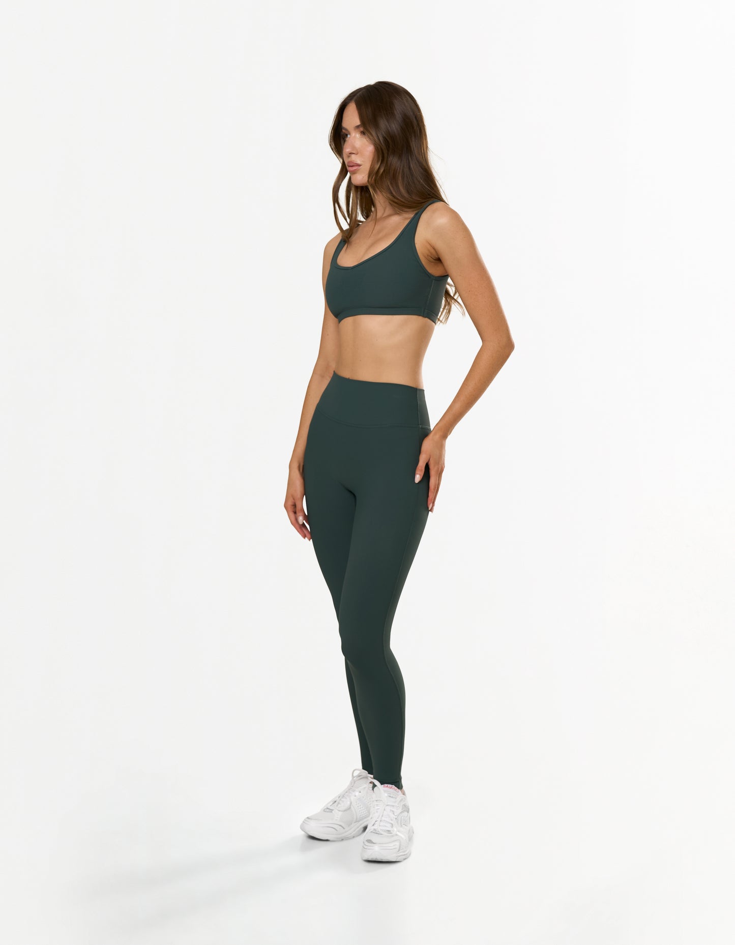Active Rib Full Length Tights - Alpine