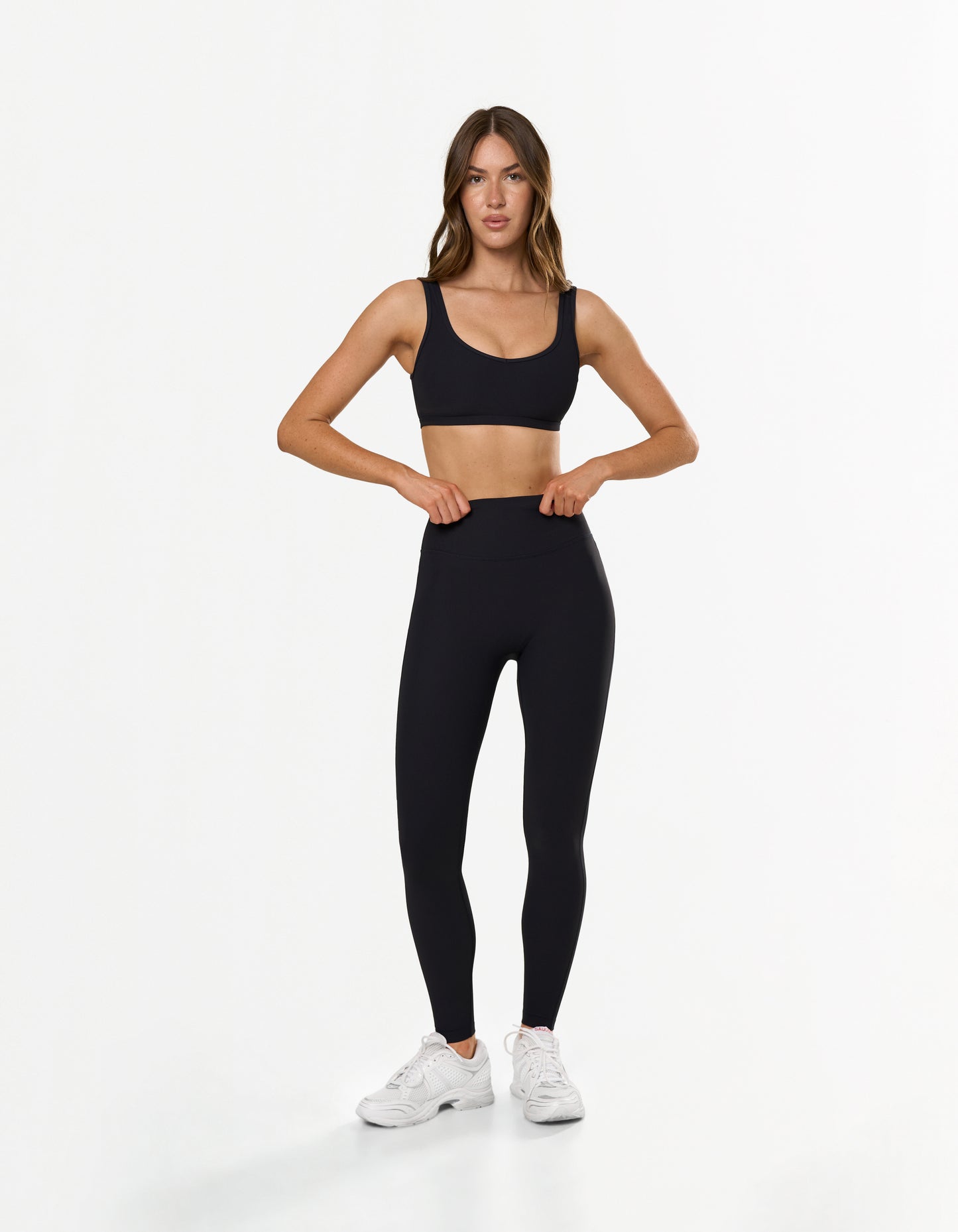 Active Rib Full Length Tights - Black