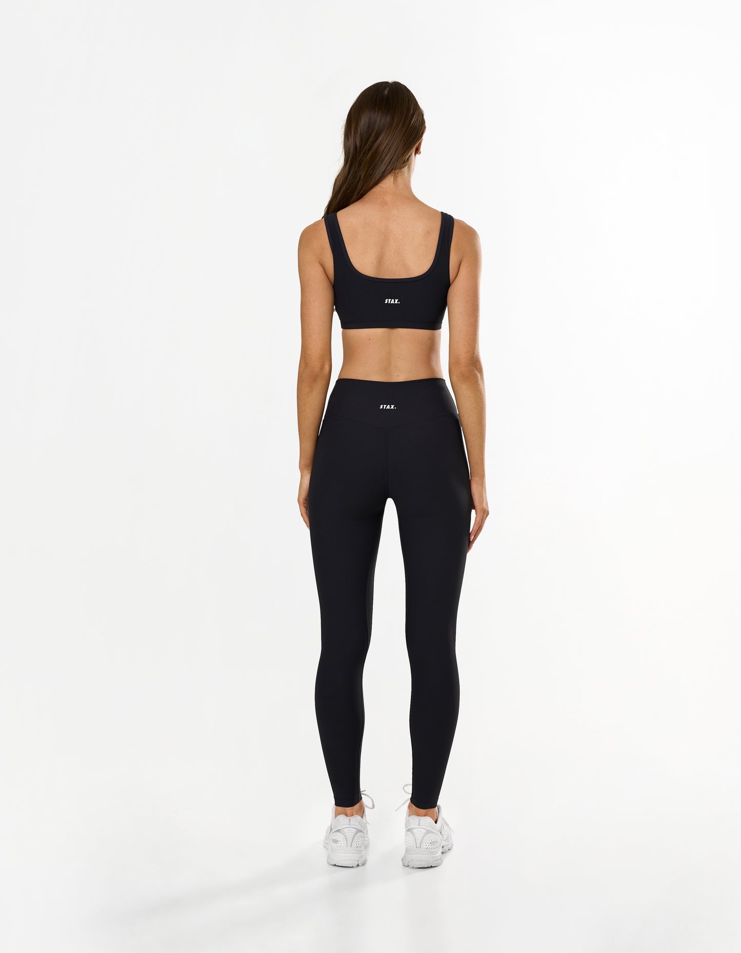 Active Rib Crop - Black