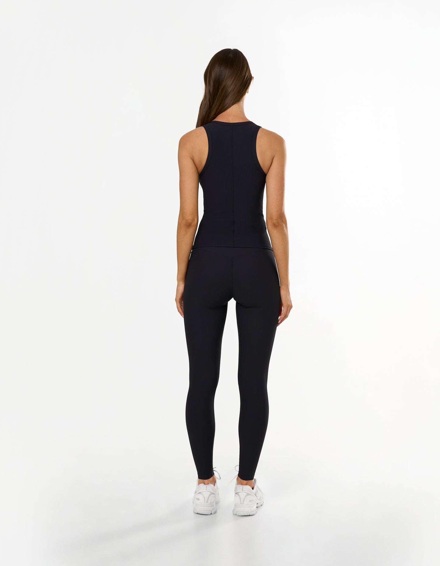 Active Rib Racer Singlet - Black