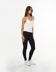 Active Rib Strappy Singlet - White